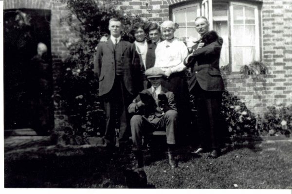 The Humphreys family pictured circa 1920 - Florence Humphreys (School Mistress) 2nd from left